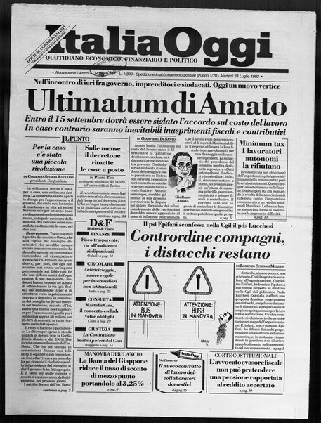 Italia oggi : quotidiano di economia finanza e politica